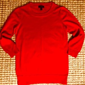 J. Crew red 100% wool sweater